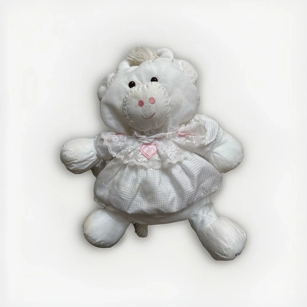 Fisher Price 1986 Vintage Puffalump White Cow 16